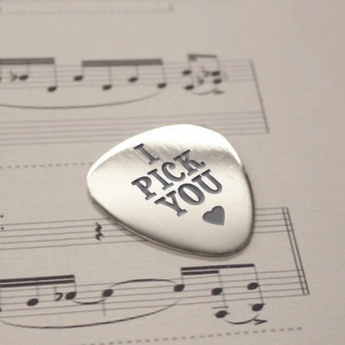 Personalised 'I Pick You' Plectrum - main product image