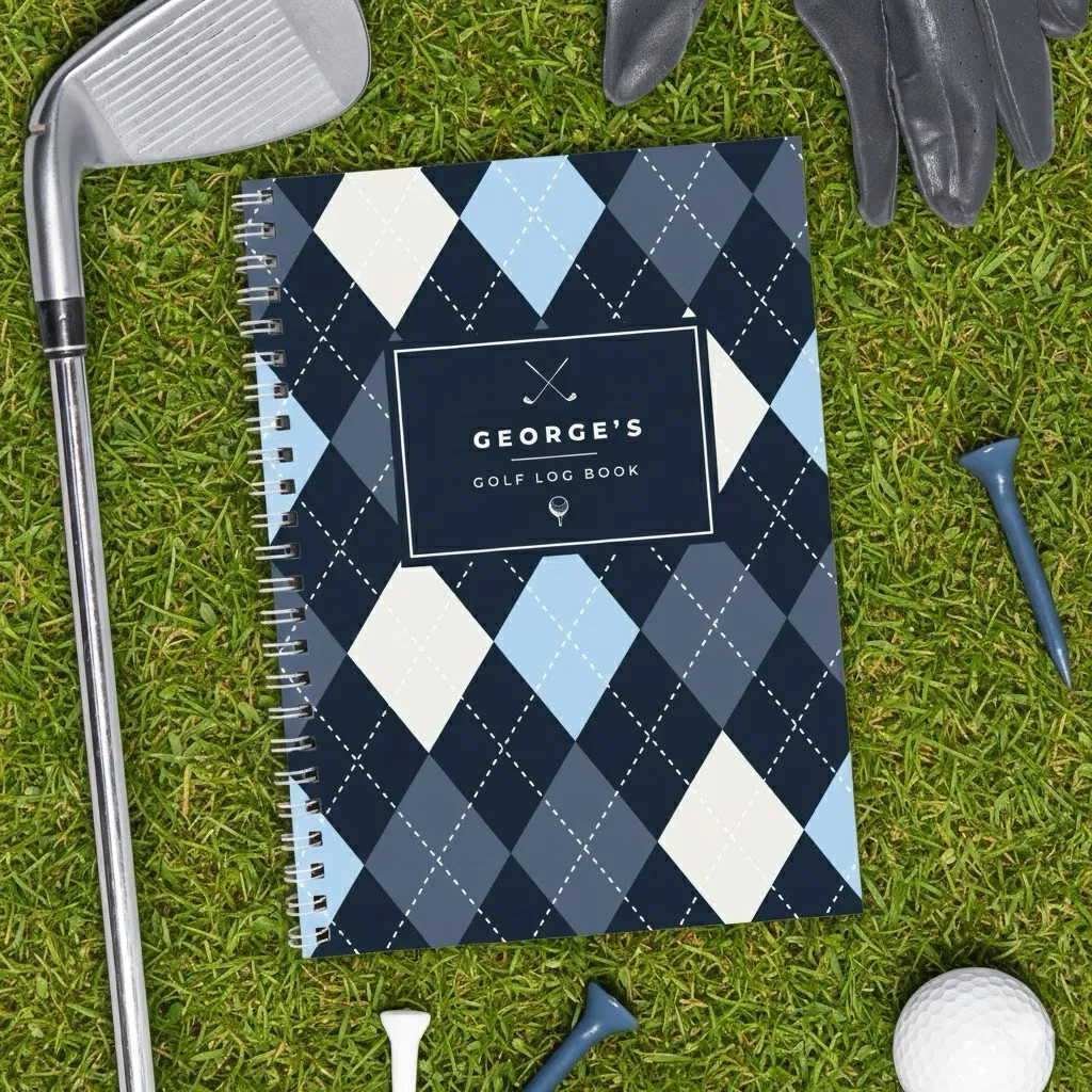 Personalised Golf Log Book - main product image