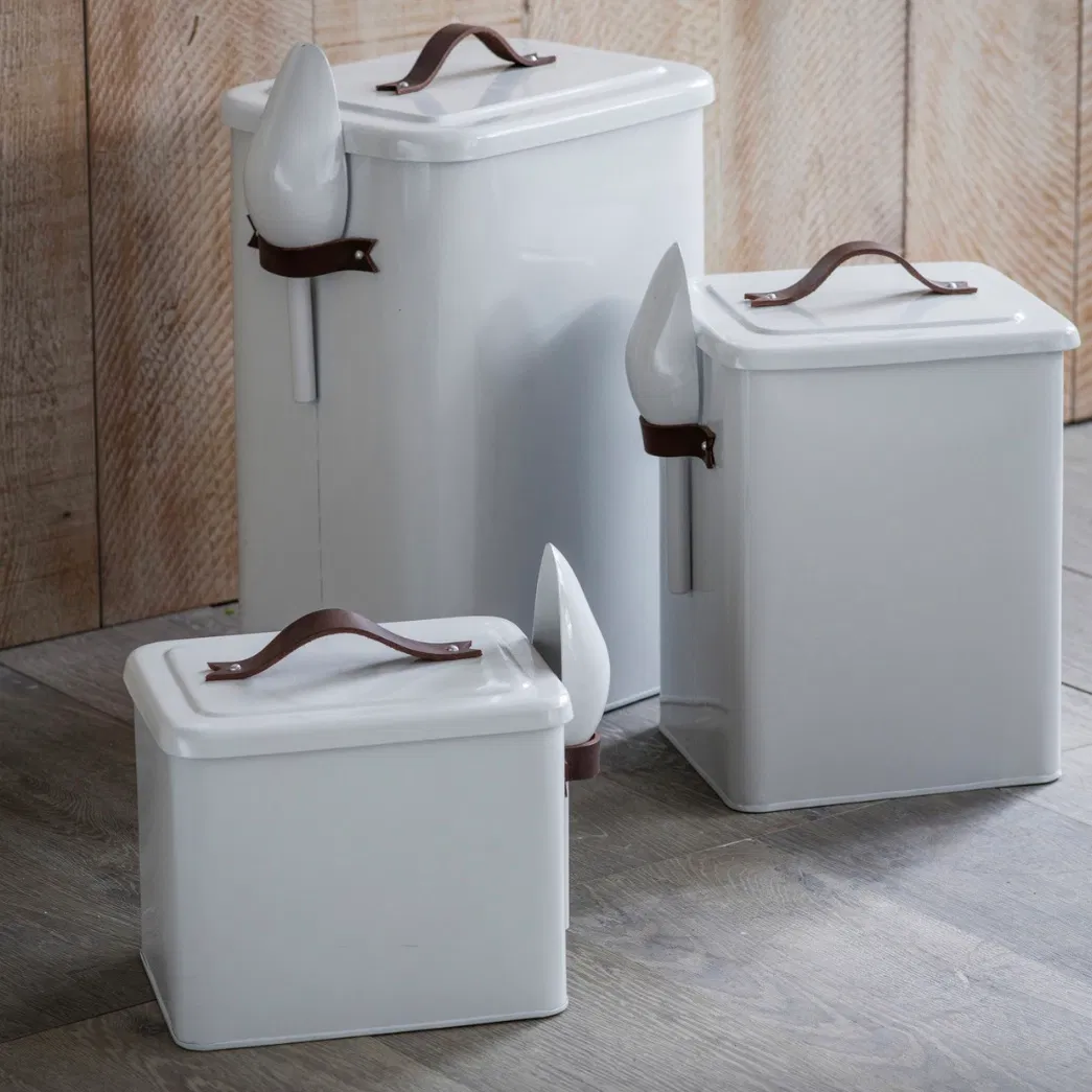 Pet Bin With Leather Handle - main product image