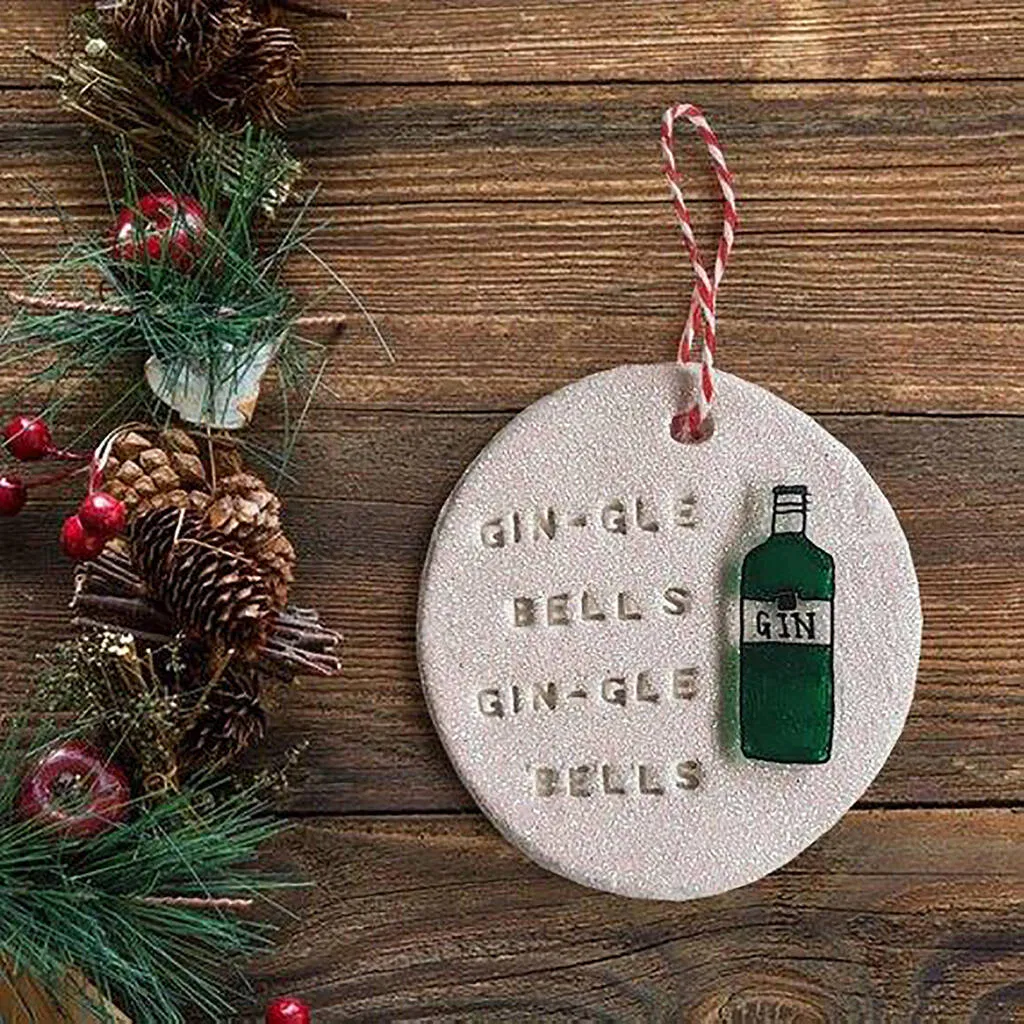 Gin Christmas Tree Ornament - main product image