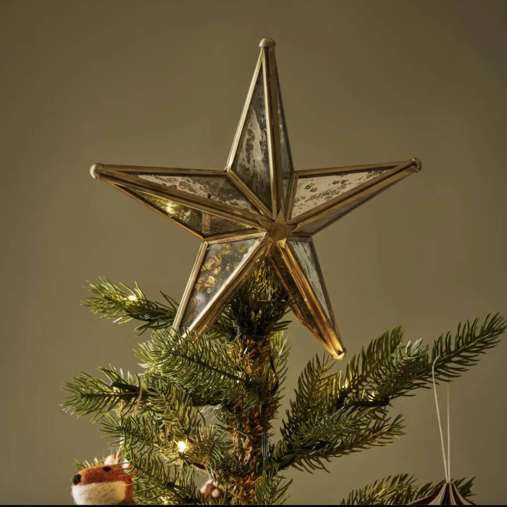 Mirrored Star Tree Topper - main product image