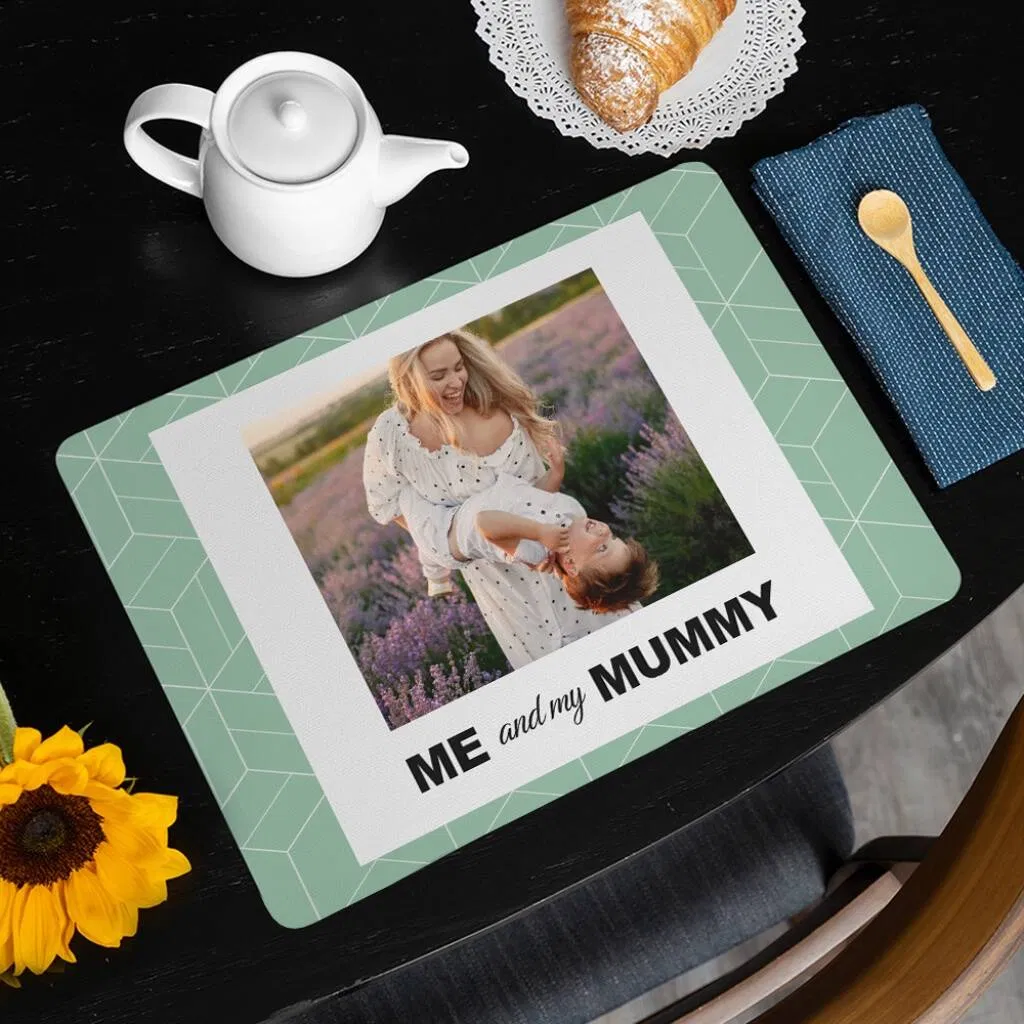 Mum's Personalised ‘Me And My Mummy’ Photo Placemat - main product image