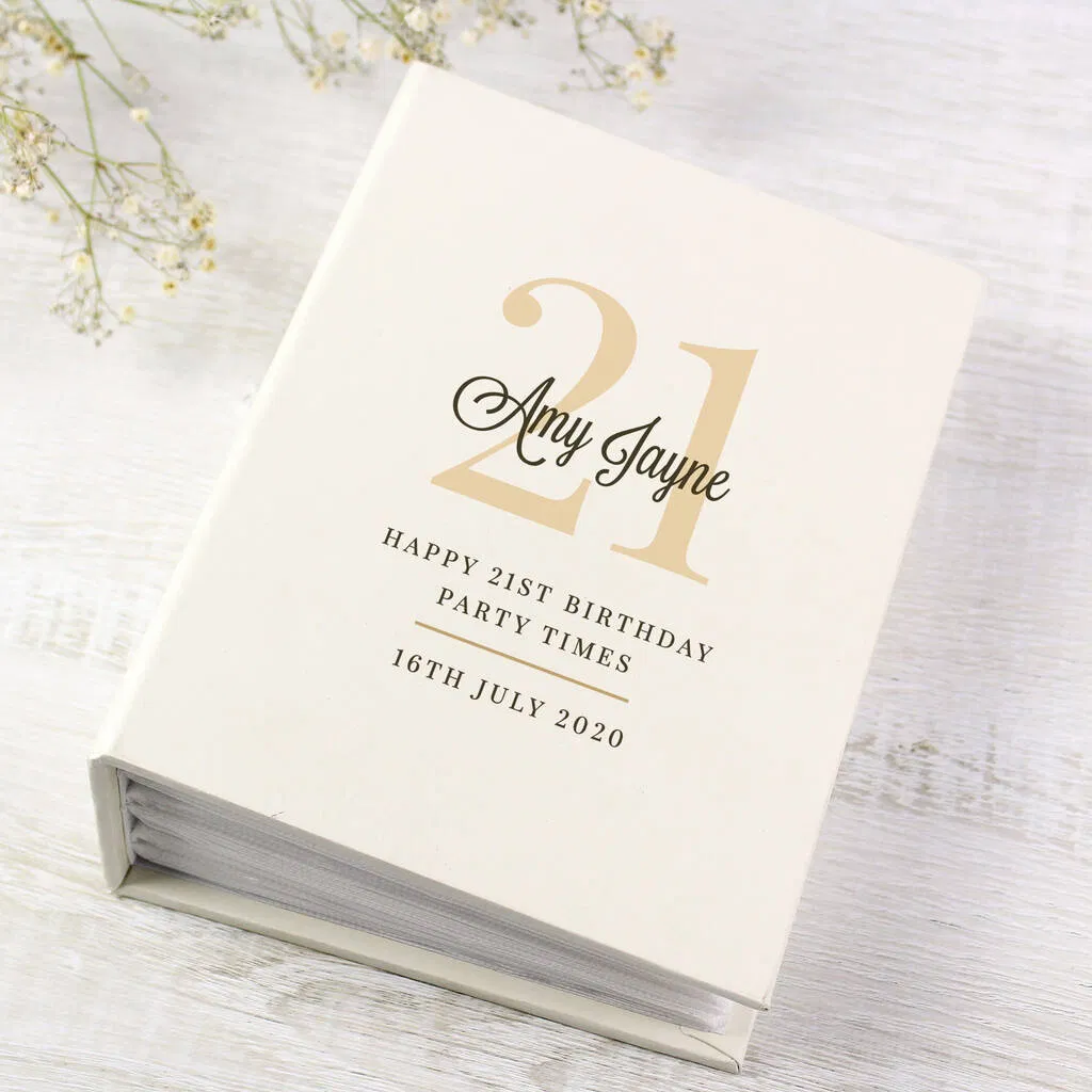 Personalised 21st Birthday Photo Album - main product image