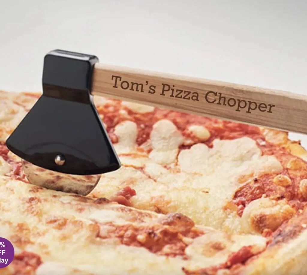 Personalised Axe Shaped Pizza Cutter - main product image