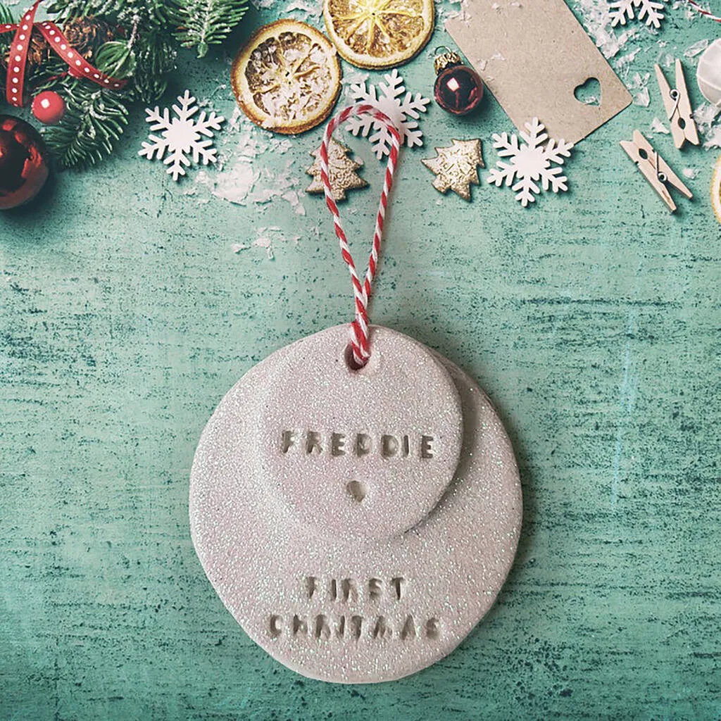 Personalised Baby's First Christmas Decoration - main product image