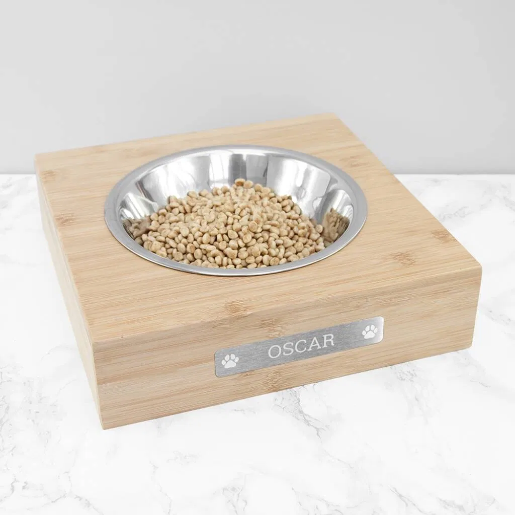 Personalised Bamboo Dog Bowl - main product image