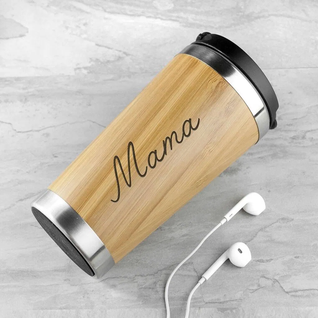 Personalised Bamboo Travel Mug - main product image