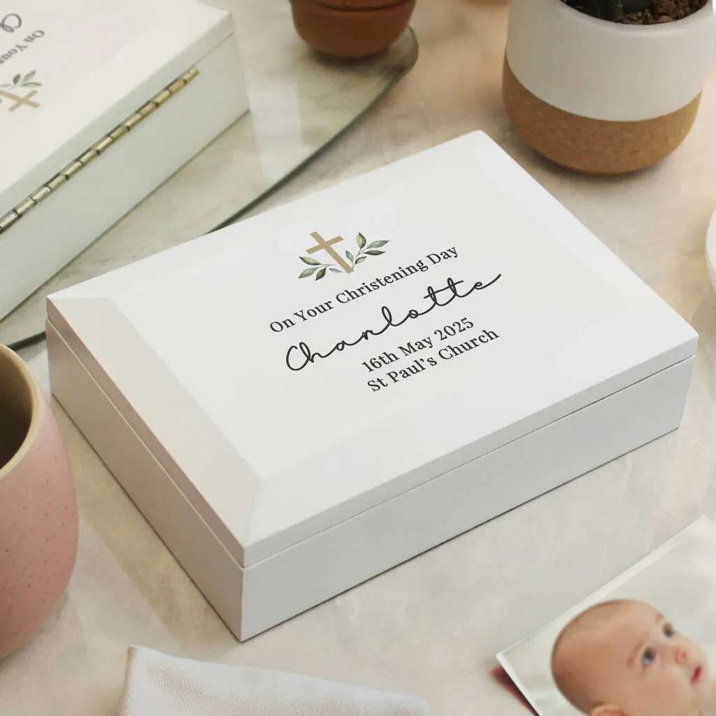 Personalised Christening Jewellery Box - main product image