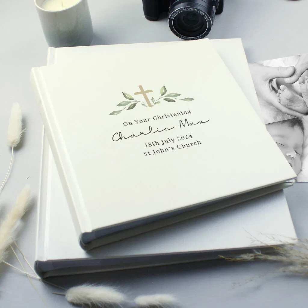 Personalised Christening Square Photo Album - main product image