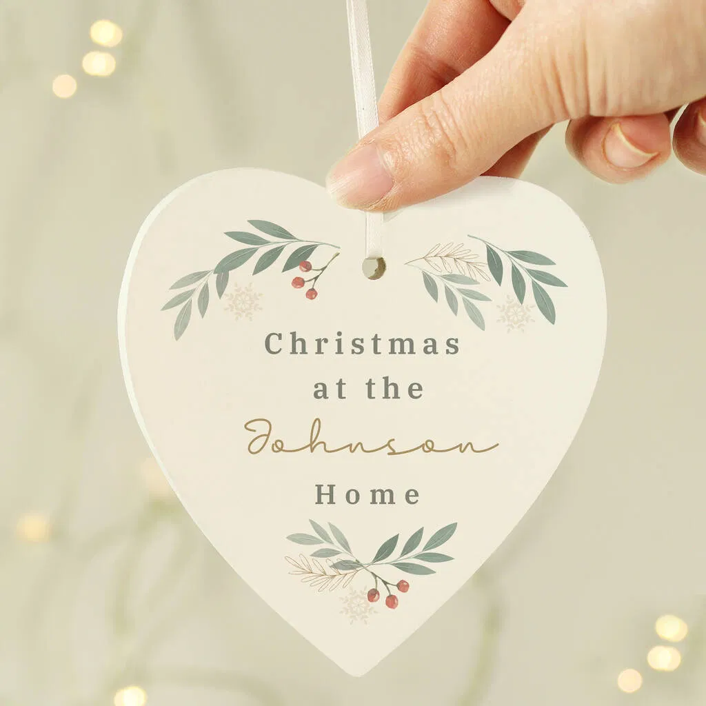 Personalised 'Christmas At The' Decoration - main product image