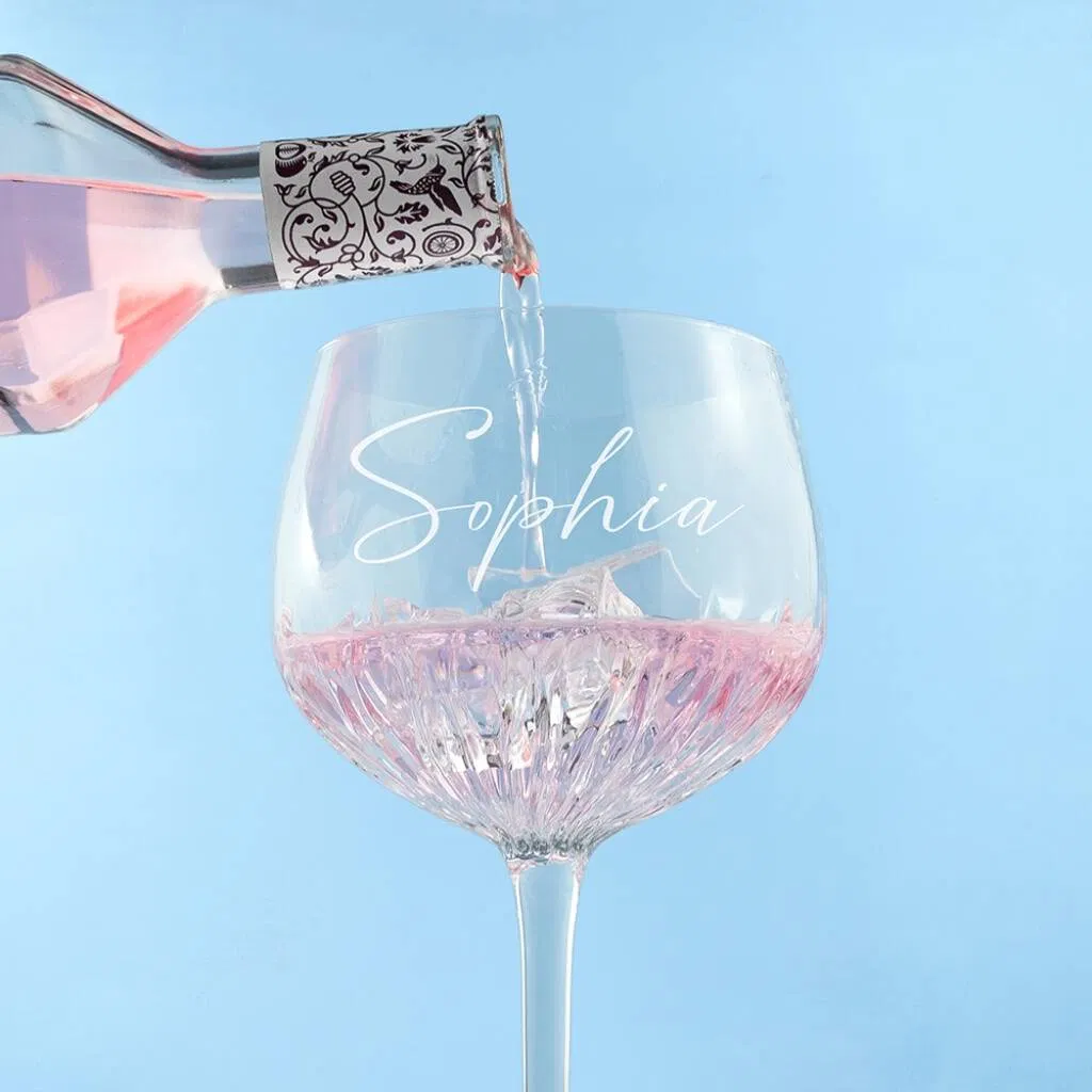 Personalised Crystal Gin Goblet - main product image