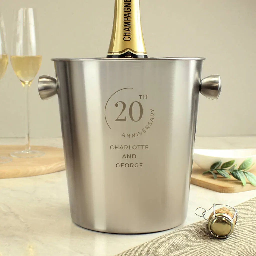 Personalised Date Ice Bucket - main product image