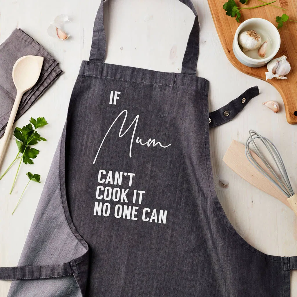 Personalised Denim 'Can Cook It' Apron - main product image