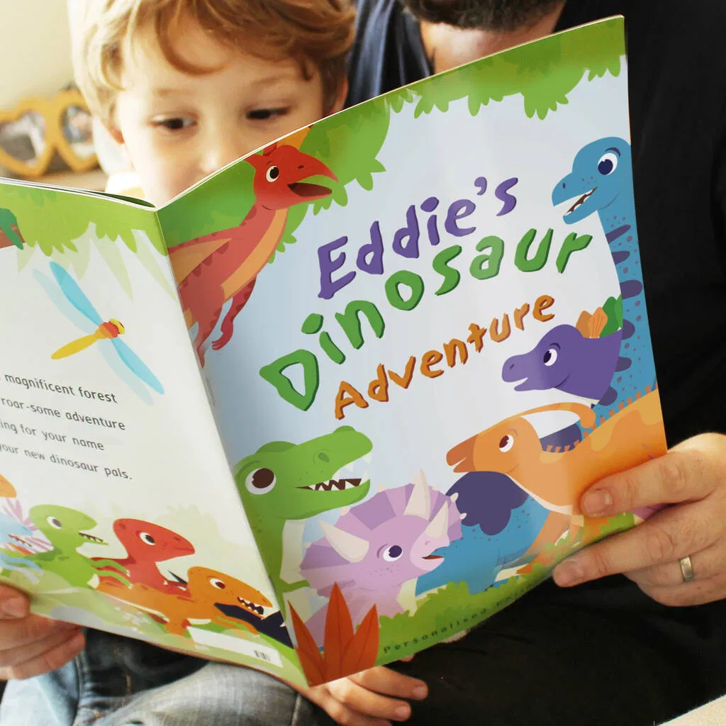 Personalised Dinosaur Adventure Story Book - main product image