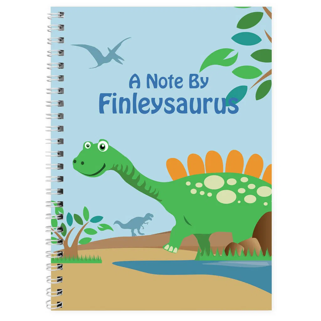 Personalised Dinosaur Notebook - main product image