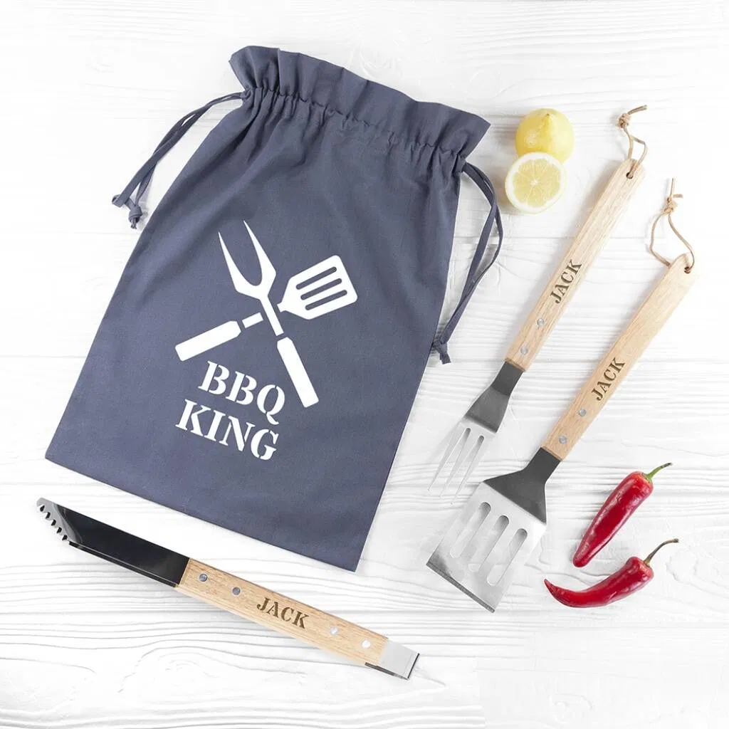 Personalised Engraved BBQ Tools Set - main product image