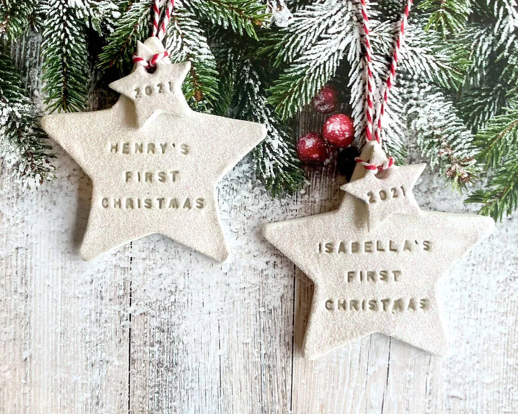 Personalised Family Stockings Christmas Tree Decoration - main product image