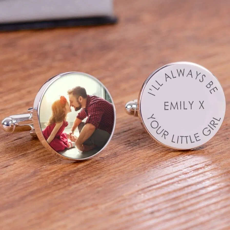 Personalised Father's Day Photo Cufflinks - main product image