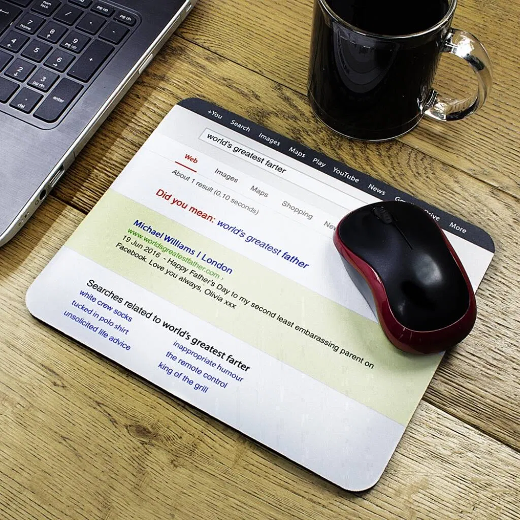 Personalised Father's Day Web Search Mouse Pad - main product image