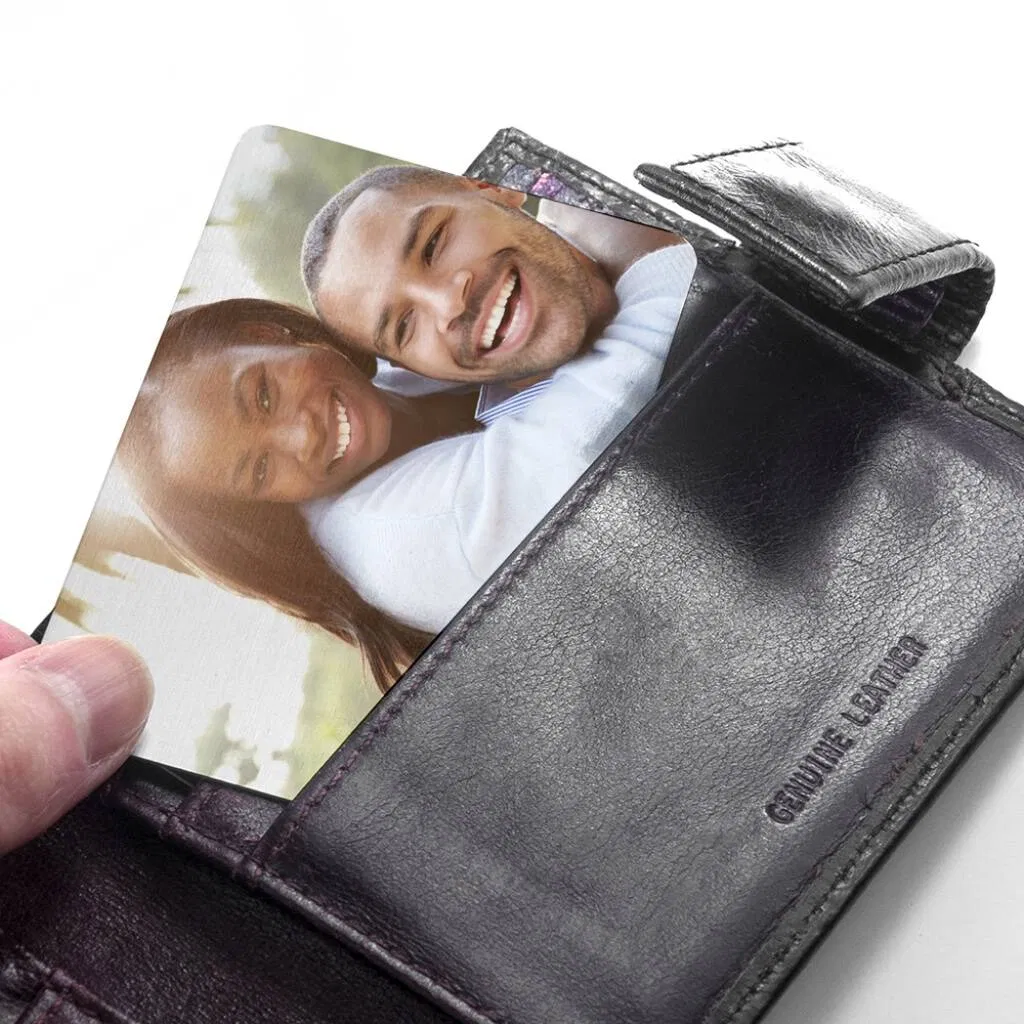 Personalised Favourite Memory Metal Wallet Insert - main product image