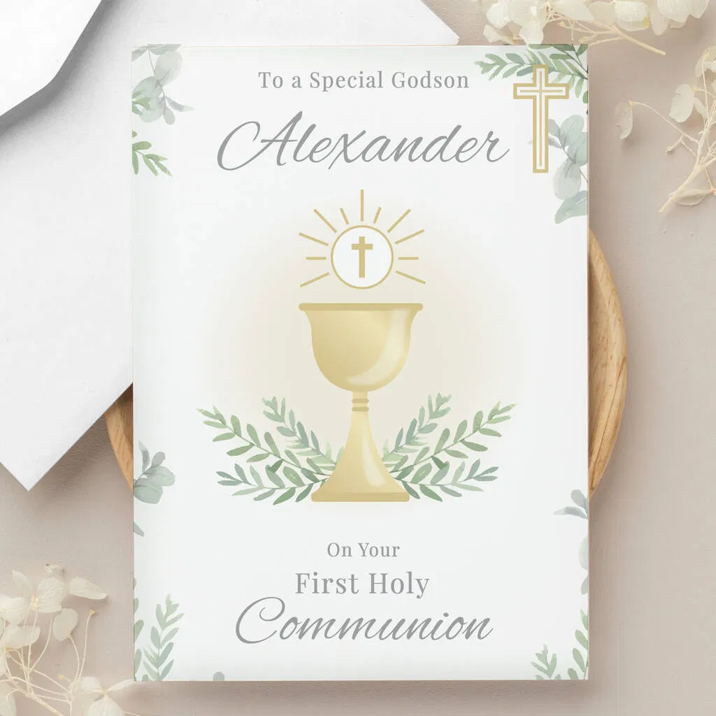 Personalised First Holy Communion Card - main product image