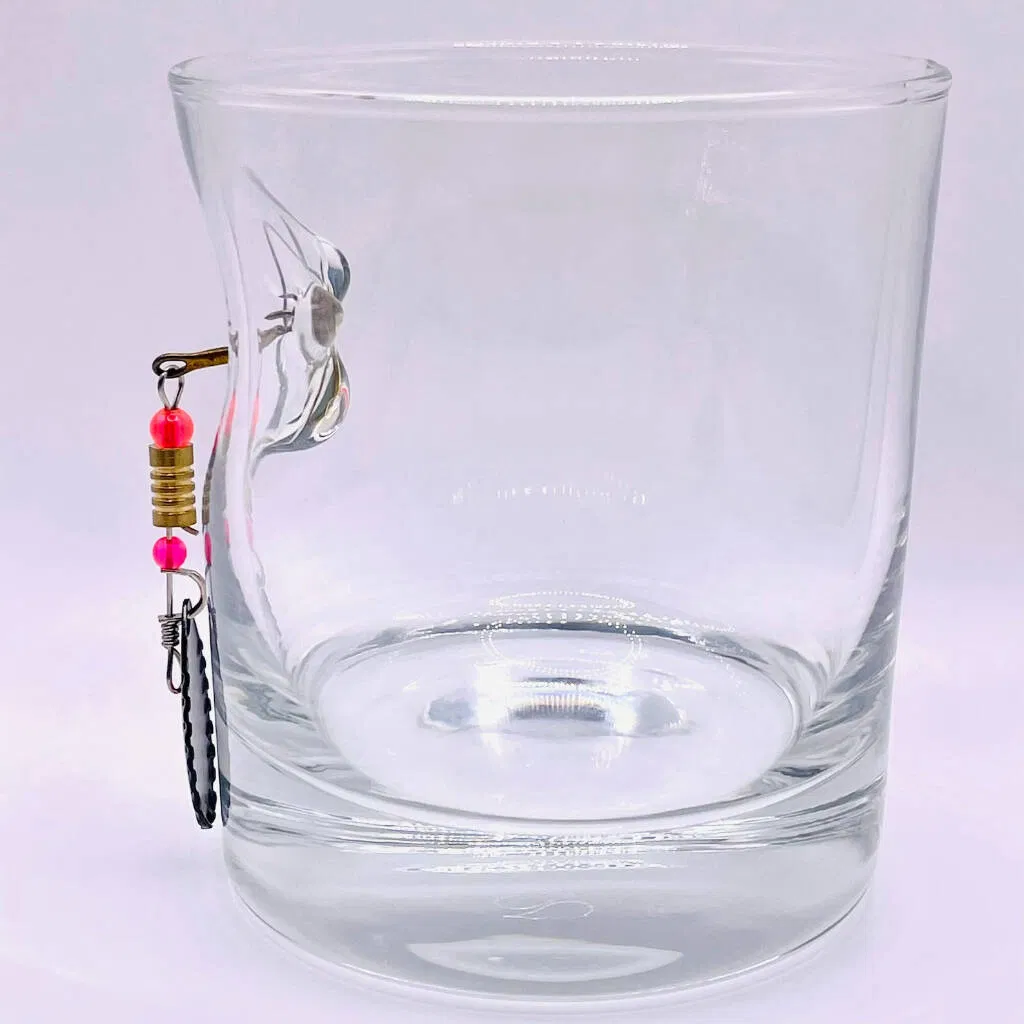 Personalised Fishing Hook Whisky Glass - main product image