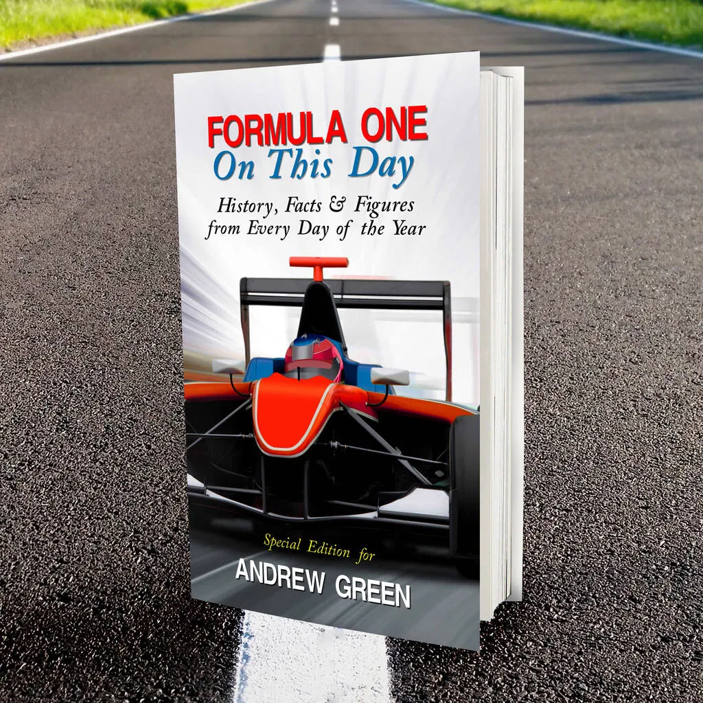 Personalised Formula One 'On This Day' Book - main product image