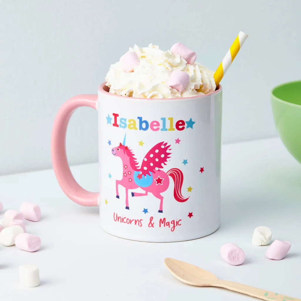 Personalised Girl's Unicorn Mug - main product image