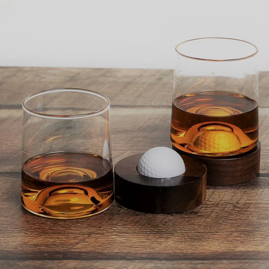 Personalised Golf Ball Coaster Glass - main product image