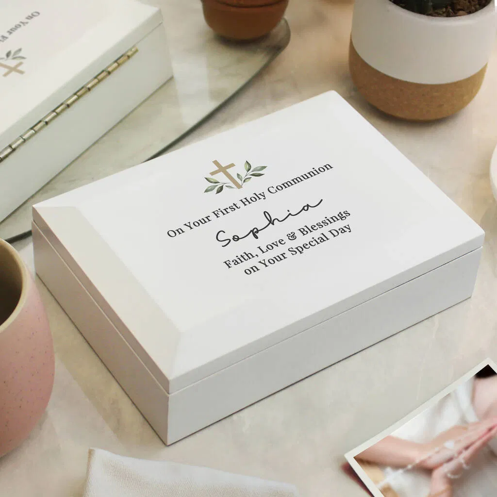 Personalised Holy Communion Jewellery Box - main product image