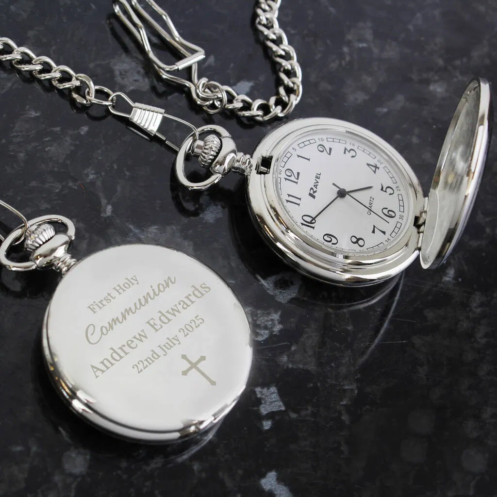 Personalised Holy Communion Pocket Watch - main product image