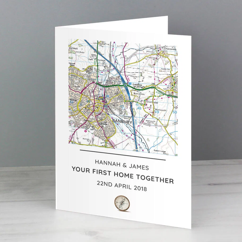 Personalised Map Card - main product image