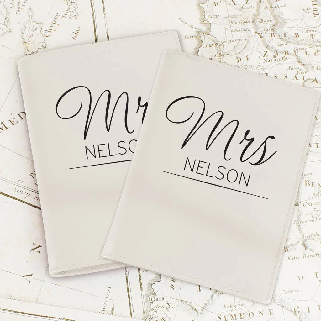 Personalised 'Mr And Mrs' Passport Holders - main product image