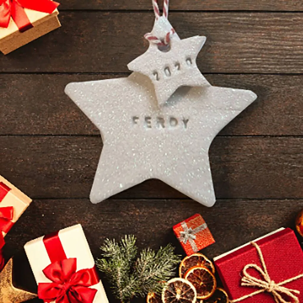 Personalised Name And Year Decoration - main product image