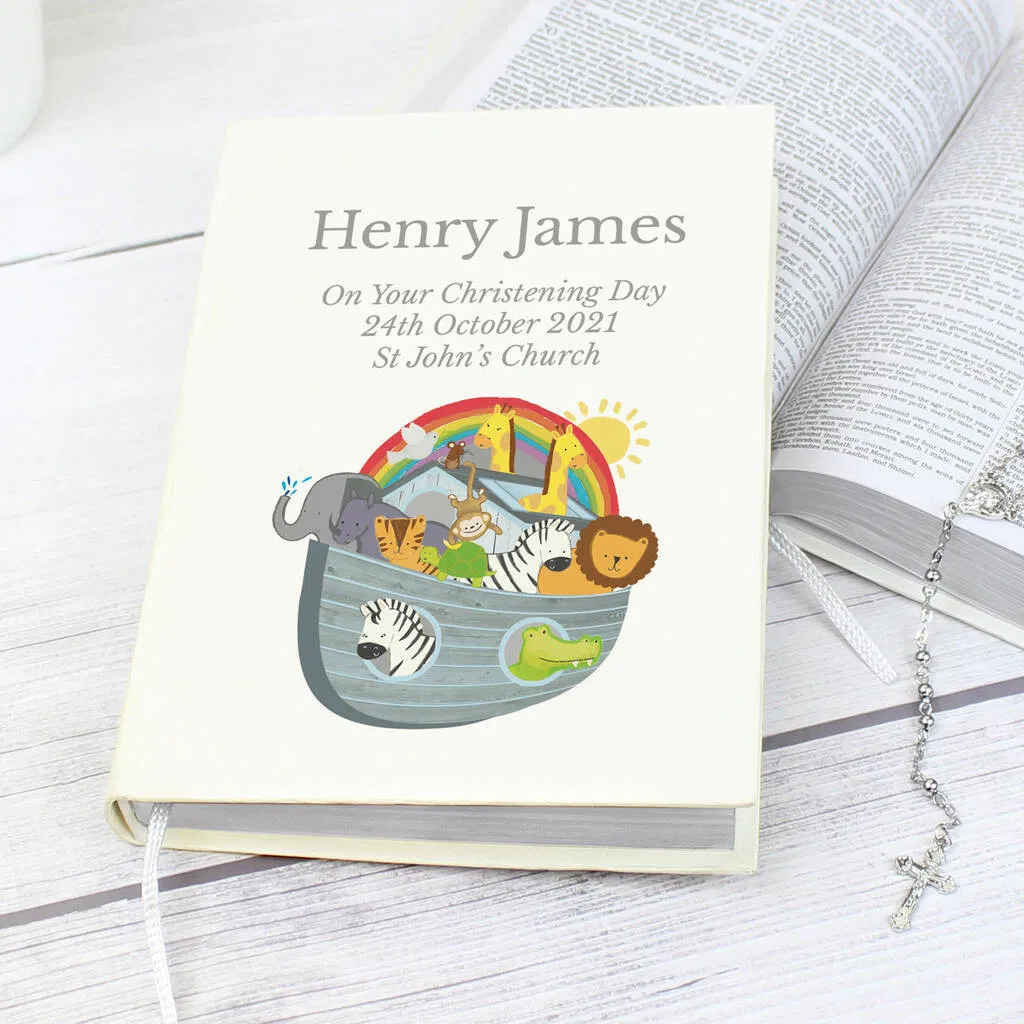 Personalised Noah’s Ark Holy Bible - main product image