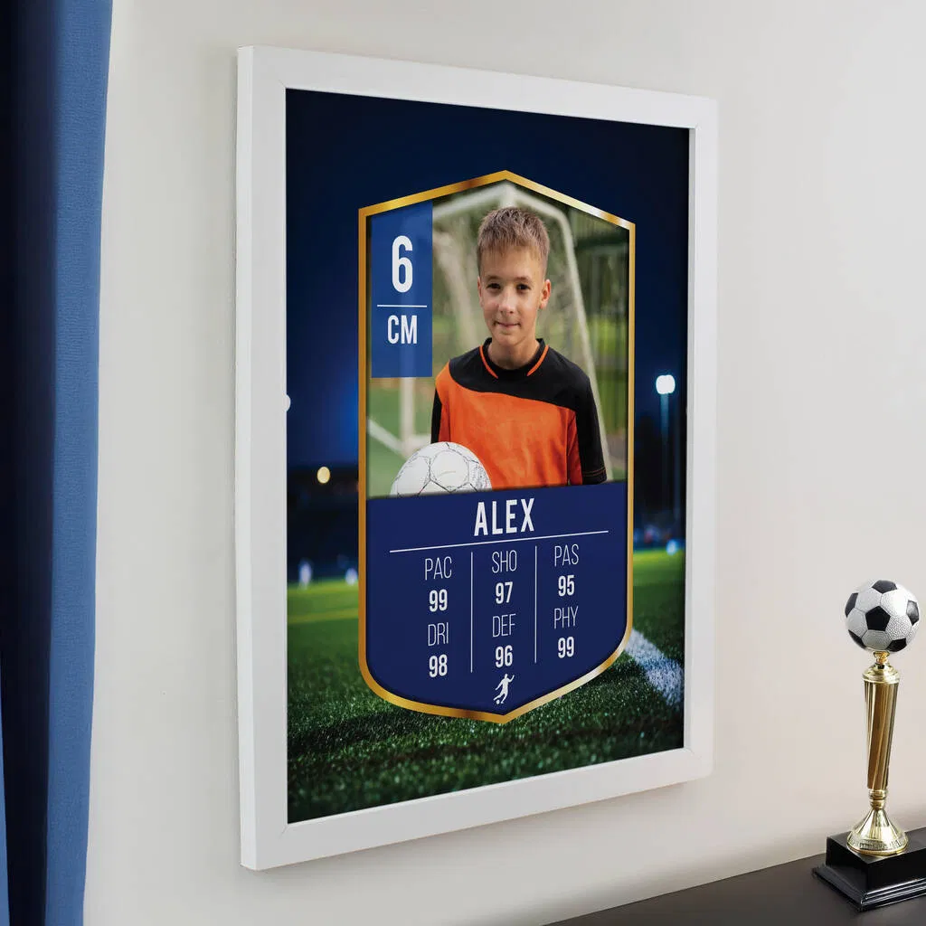 Personalised Photo Upload Framed Football Print - main product image