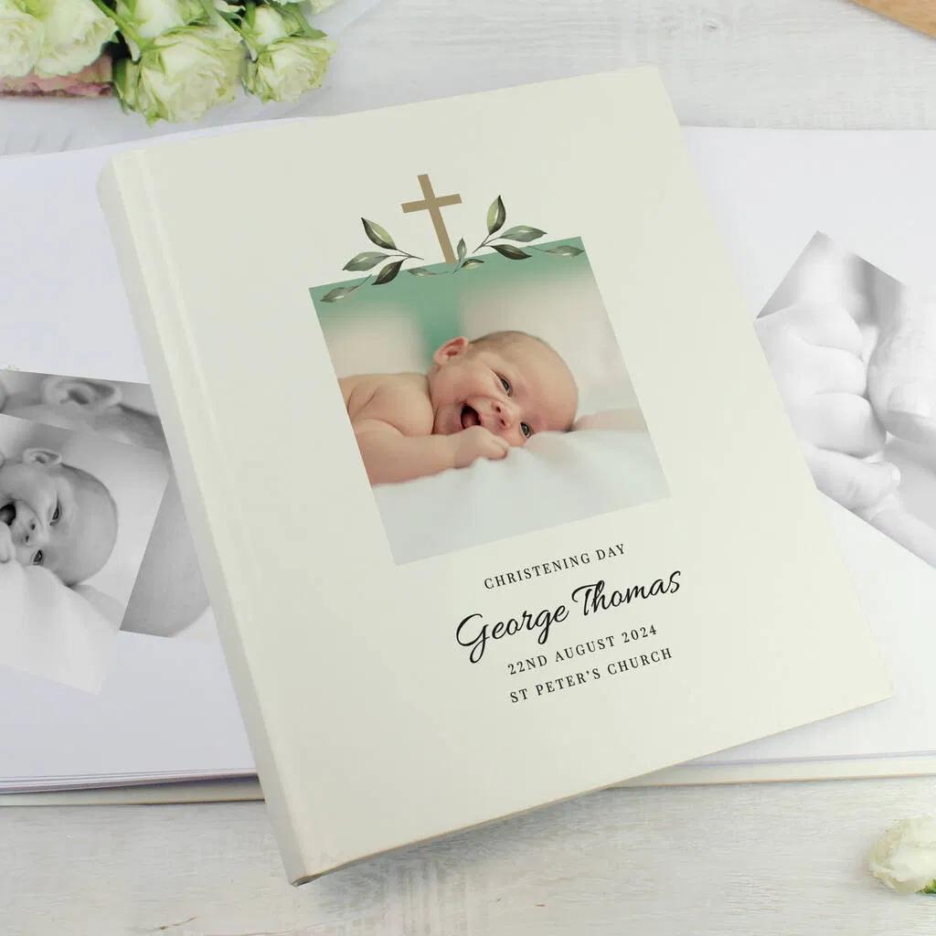 Personalised Religious Cross Traditional Photo Album - main product image