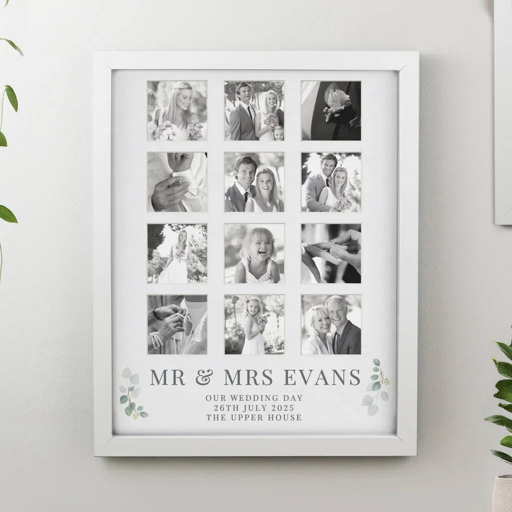 Personalised Wedding Multi Photo Frame - main product image