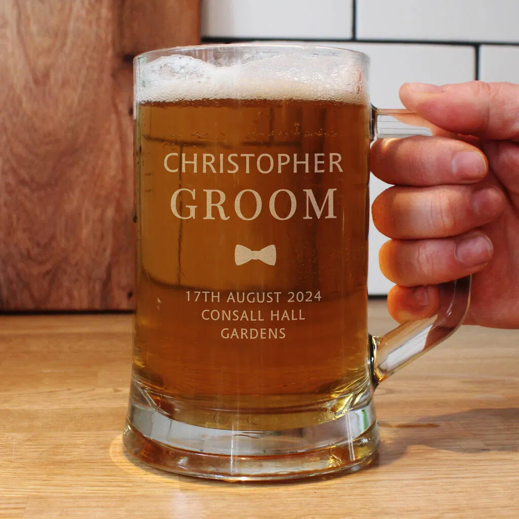 Personalised Wedding Party Tankard - main product image