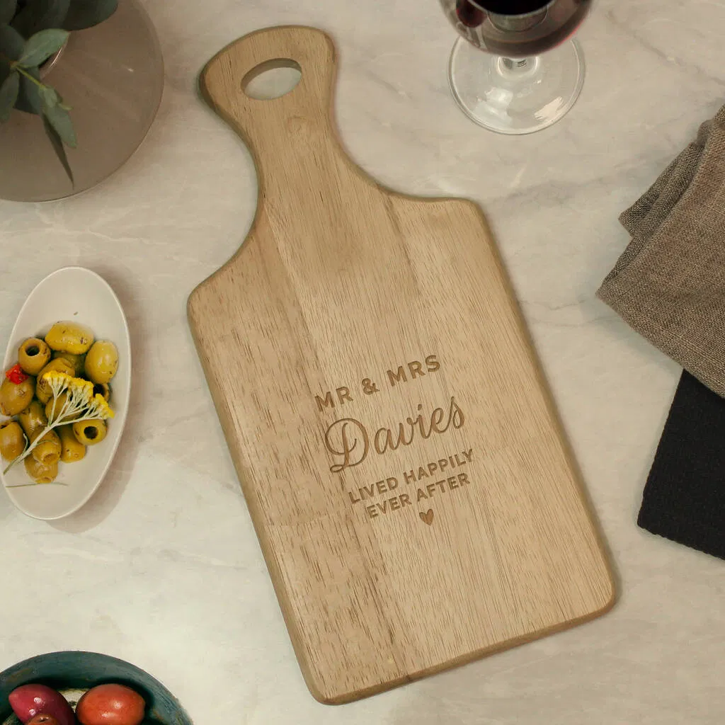 Personalised Wedding Wooden Paddle Board - main product image