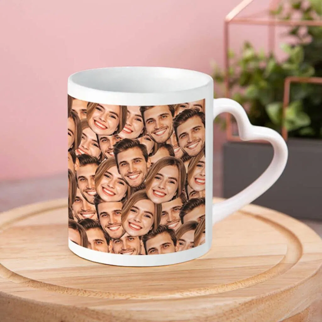 Photo Heart Handle Mug - main product image