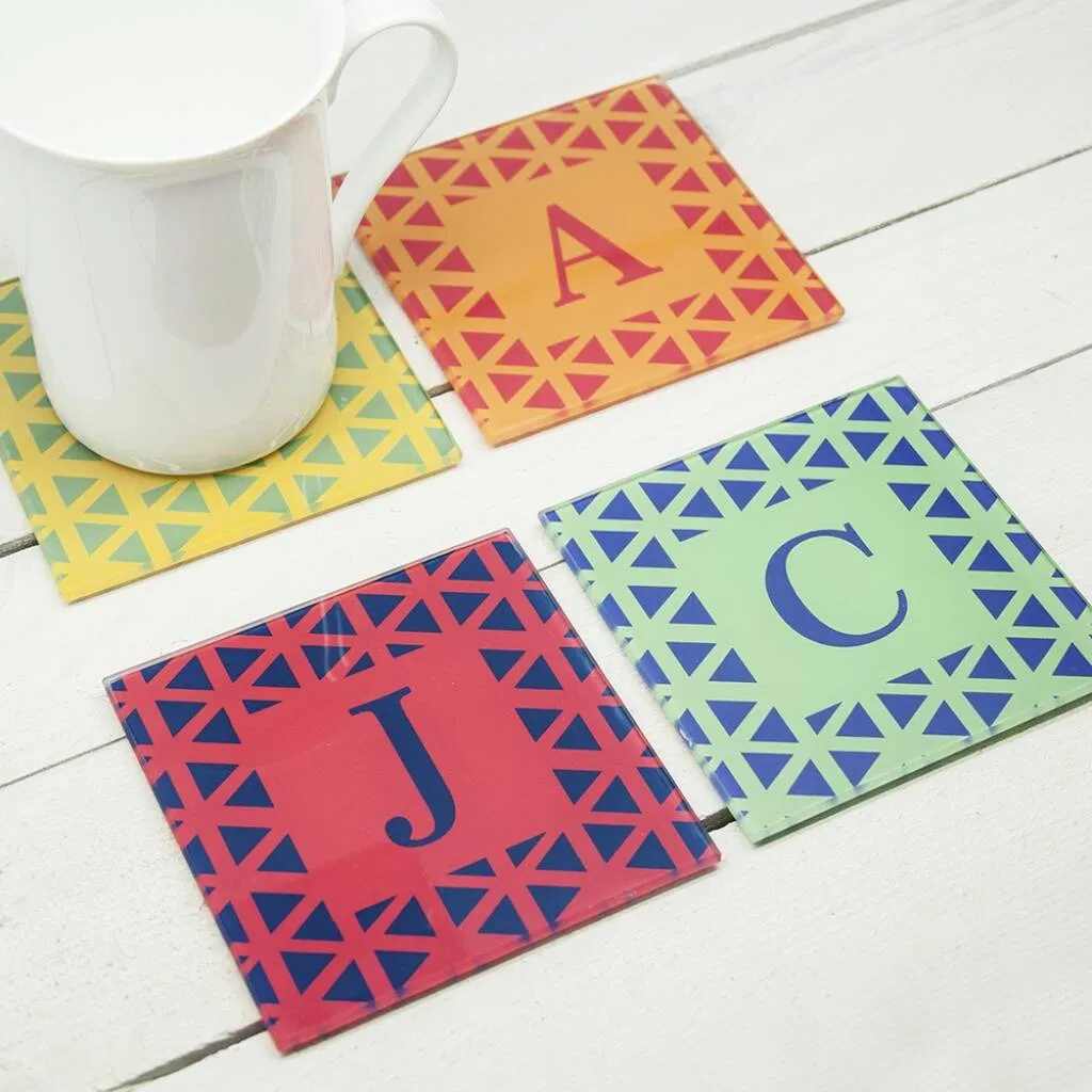 Set Of Four Personalised Coasters - main product image