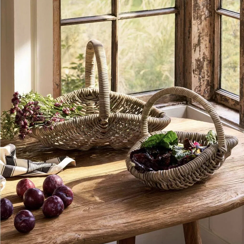 Set Of Two Rattan Trugs - main product image