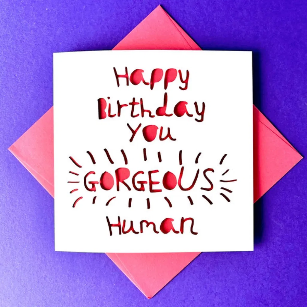 Gorgeous Human Birthday Card - main product image