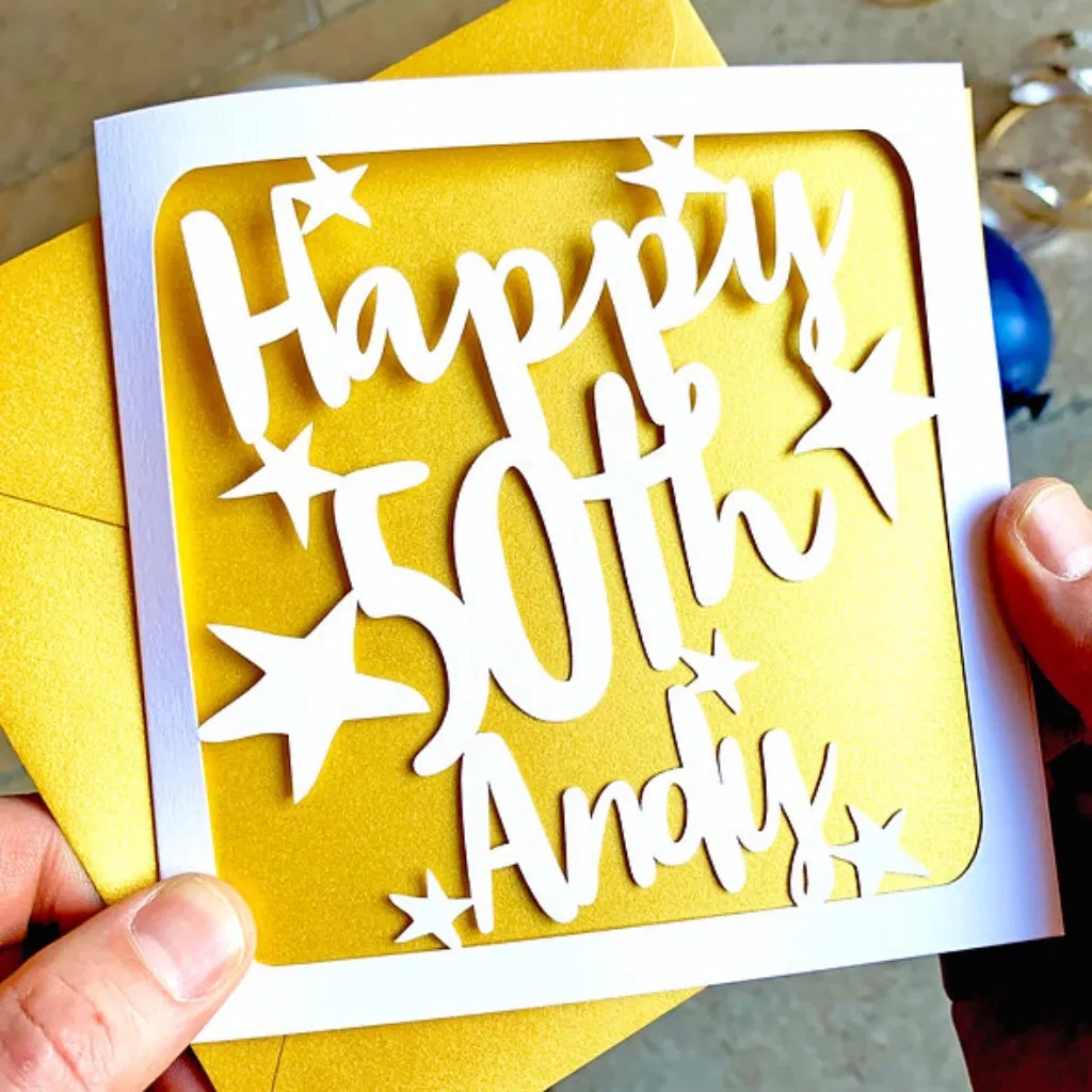 Personalised 50th Birthday Card - main product image