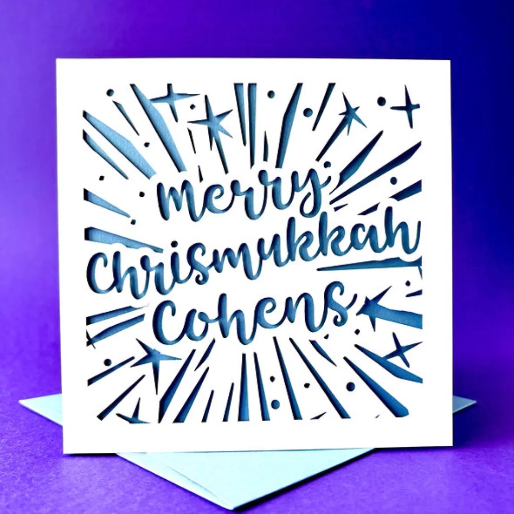 Personalised Chrismukkah Card - main product image
