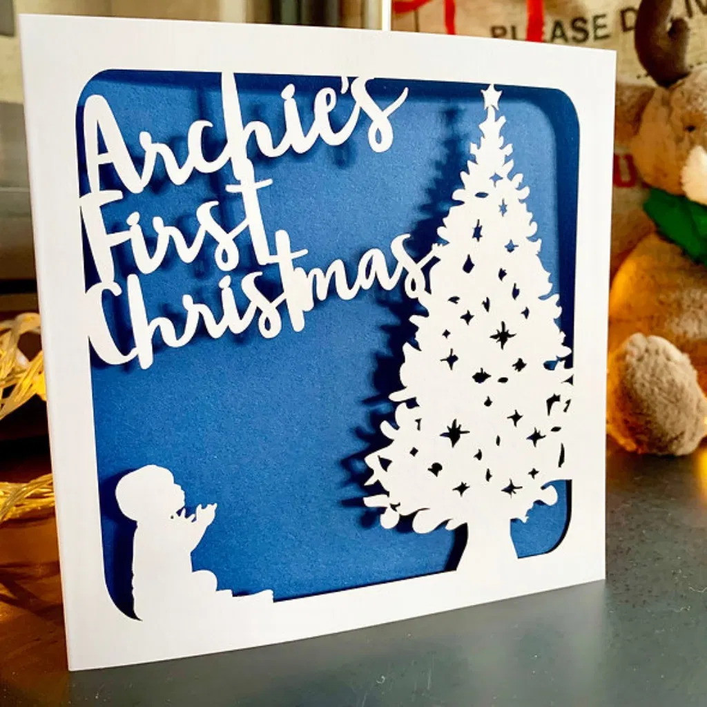 Personalised First Christmas Card - main product image
