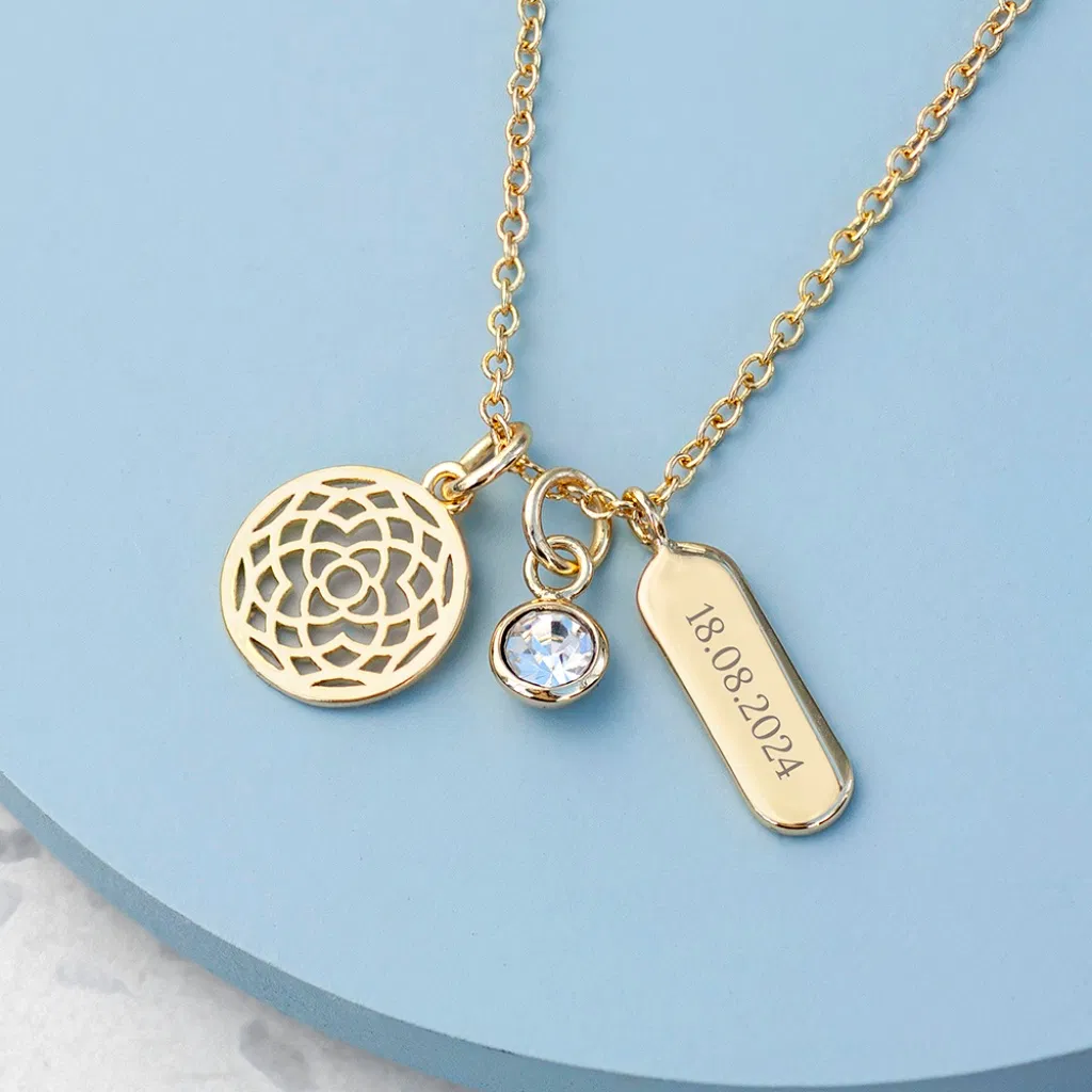 Personalised Mandala Charms Necklace - main product image