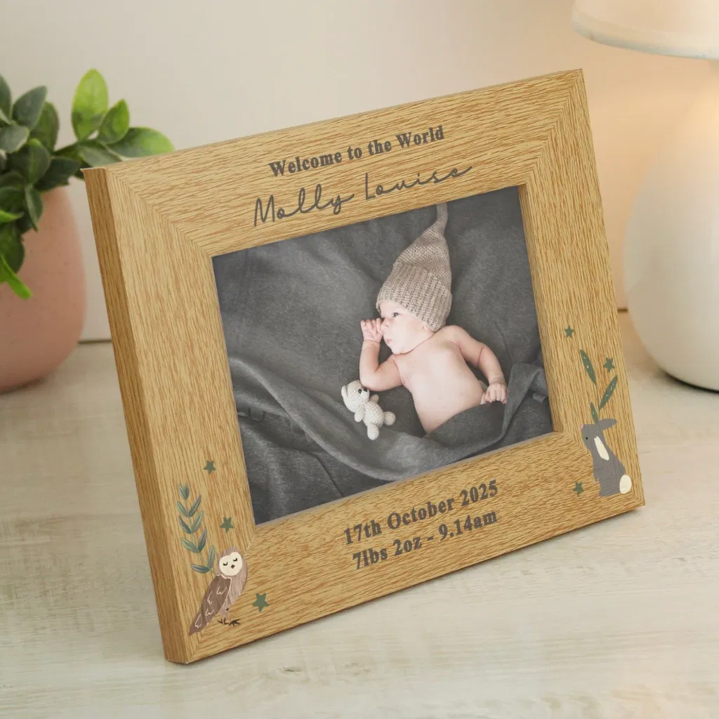 Personalised Woodland Animals Photo Frame - main product image