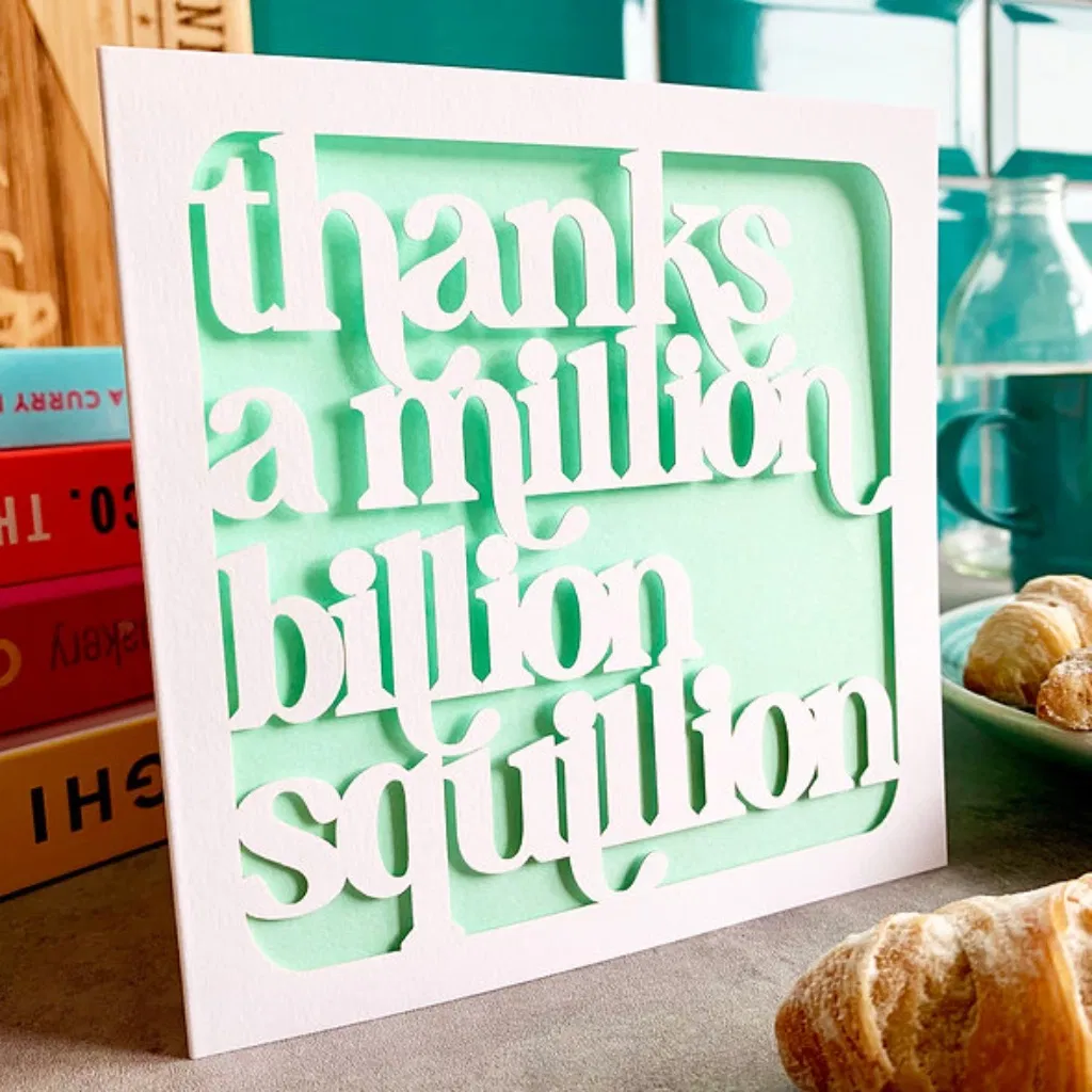 Thanks A Million Billion Squillion Card - main product image